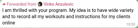 Testimonial